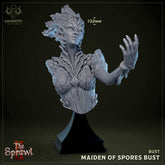 Bust Maiden of Spores 3D-printed model